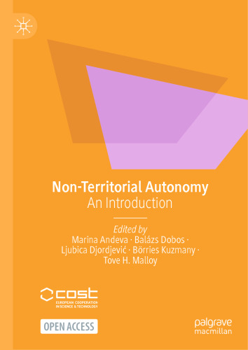 Non-Territorial Autonomy: An Introduction