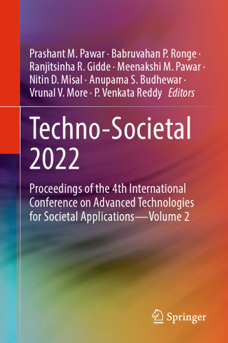 Techno-Societal 2022: Proceedings of the 4th International Conference on Advanced Technologies for Societal Applications―Volume 2