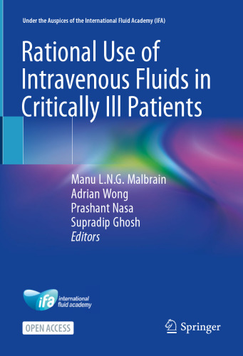 Rational Use of Intravenous Fluids in Critically Ill Patients