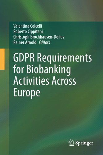GDPR Requirements for Biobanking Activities Across Europe