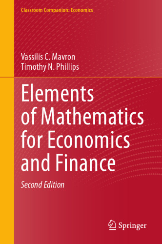Elements of Mathematics for Economics and Finance