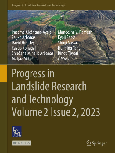 Progress in Landslide Research and Technology, Volume 2 Issue 2, 2023
