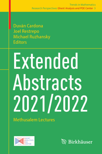 Extended Abstracts 2021/2022: Methusalem Lectures (Trends in Mathematics, 3)