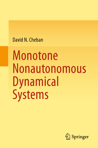 Monotone Nonautonomous Dynamical Systems