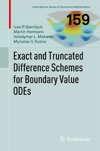 Exact and Truncated Difference Schemes for Boundary Value ODEs