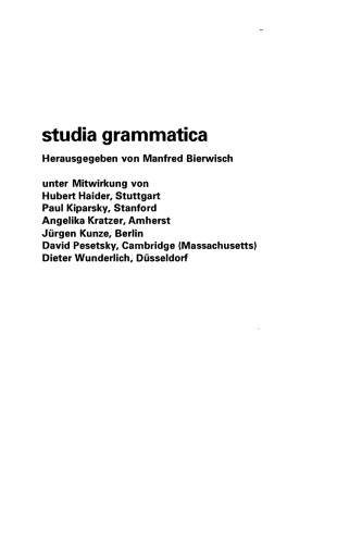 Syntaktische Bedingungen fur die Semantische Interpretation
