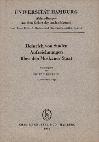 Aufzeichnungen über den Moskauer Staat