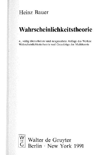 Wahrscheinlichkeitstheorie