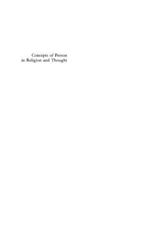 Concepts of Person in Religion and Thought