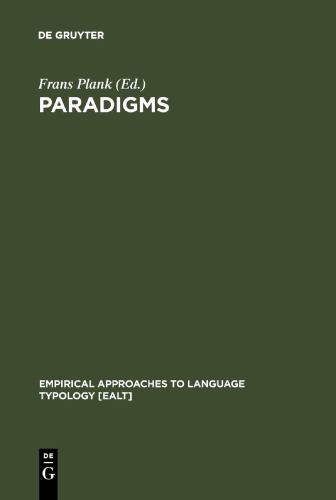 Paradigms: The Economy of Inflection