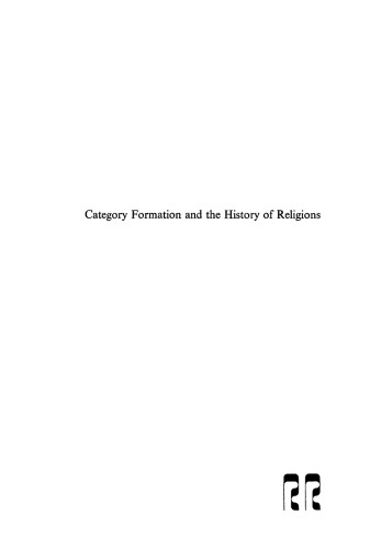 Category Formation and the History of Religions