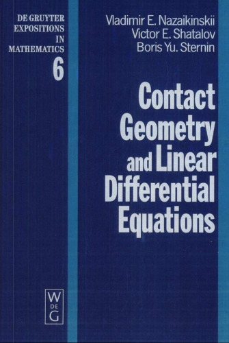 Contact Geometry and Linear Differential Equations