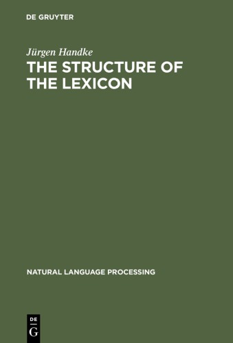 The Structure of the Lexicon: Human versus Machine