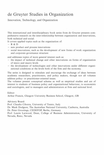 Getting New Technologies Together: Studies in Making Sociotechnical Order