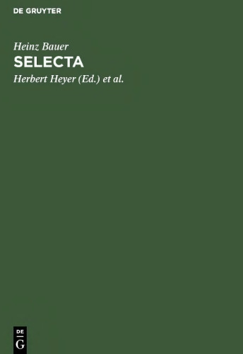 Heinz Bauer: Selecta