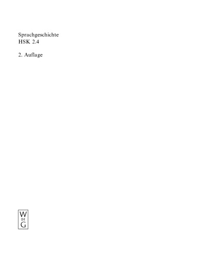 Sprachgeschichte: Ein Handbuch Zur Geschichte Der Deutschen Sprache Und Ihrer Erforschung (Handba1/4cher Zur Sprach- Und Kommunikationswissenschaft / H) (German Edition) (Pt. 4)