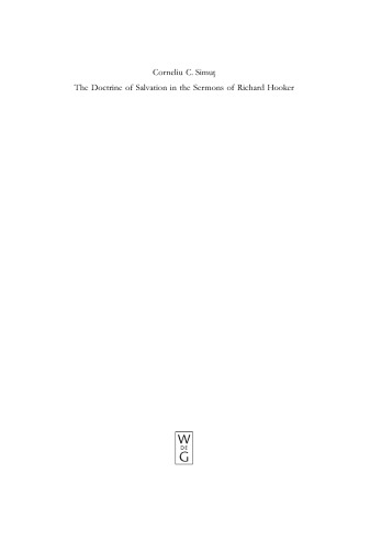 The Doctrine of Salvation in the Sermons of Richard Hooker