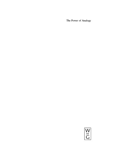 The Power of Analogy: An Essay on Historical Linguistics