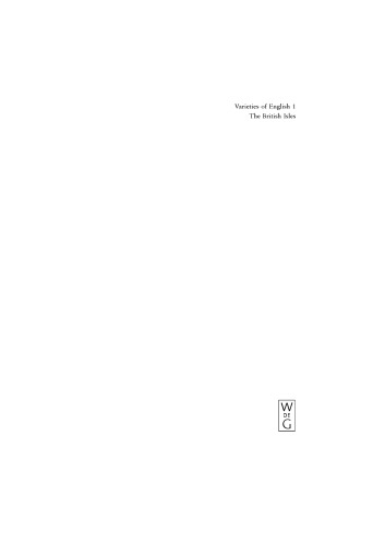 Varieties of English: Volume 1: The British Isles
