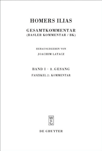 Homers Ilias Bd. 1 Fasz. 2 (Homers Ilias Sammlung Wissenschaftlicher Commentare Swc) (German Edition)