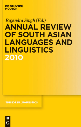Annual Review of South Asian Languages and Linguistics 2010 (Trends in Linguistics Studies and Monographs)