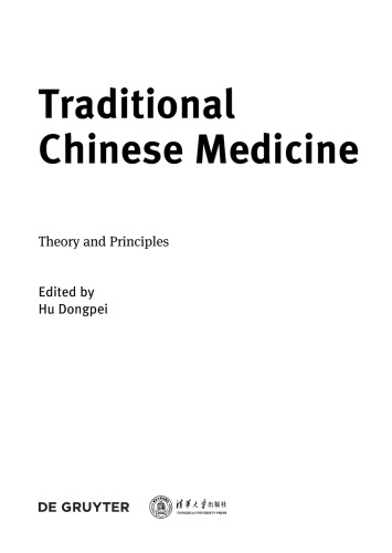 Traditional Chinese medicine. Theory and principles