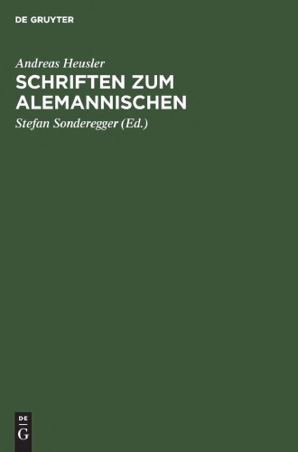Schriften zum Alemannischen