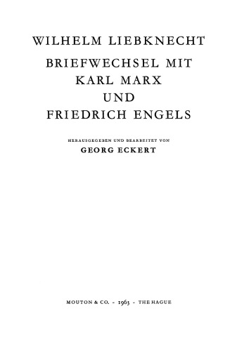 Eleanor Marx: Letters to Natalie and Wilhelm Liebknecht