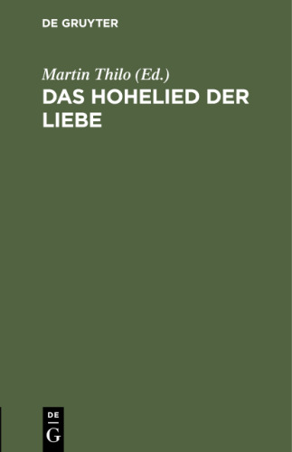 Das Hohelied Der Liebe (German Edition)