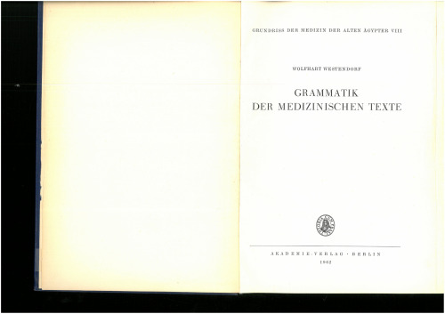 Grammatik Der Medizinischen Texte