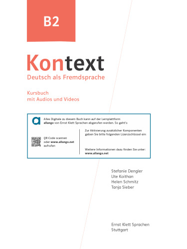 Kontext B2 Deutsch als Fremdsprache. Kursbuch mit Audios und Videos
