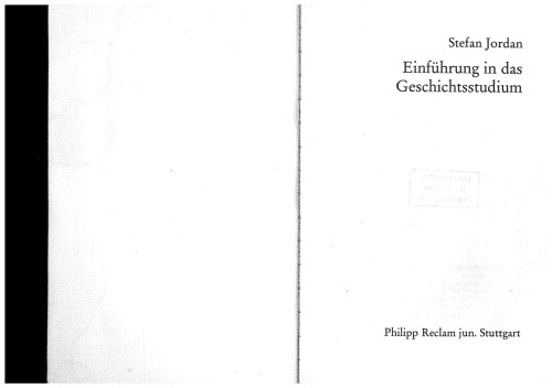 Einführung in das Geschichtsstudium