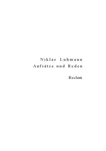 Aufsatze und Reden