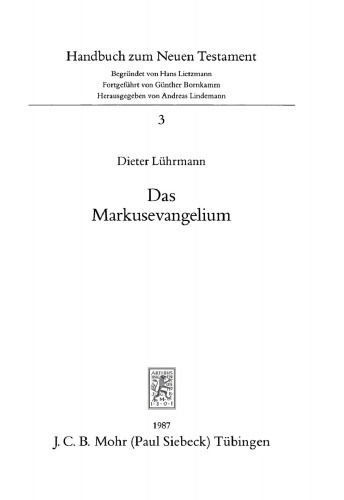 Das Markusevangelium