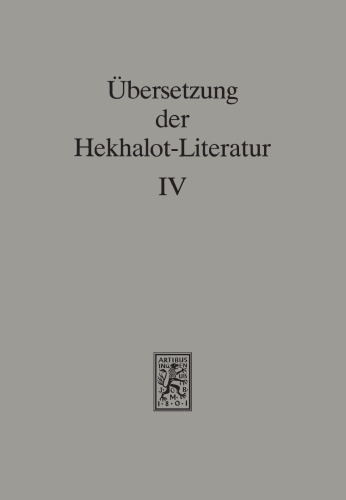 Übersetzung der Hekhalot-Literatur IV. §§ 59–8985