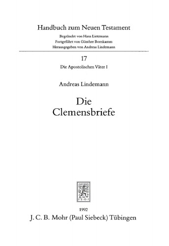 Die Clemensbriefe