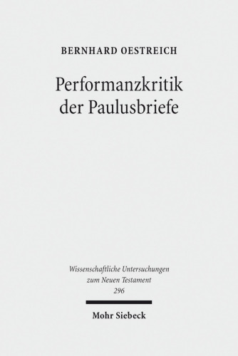 Performanzkritik Der Paulusbriefe