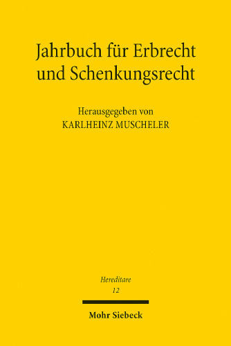 Jahrbuch für Erbrecht und Schenkungsrecht