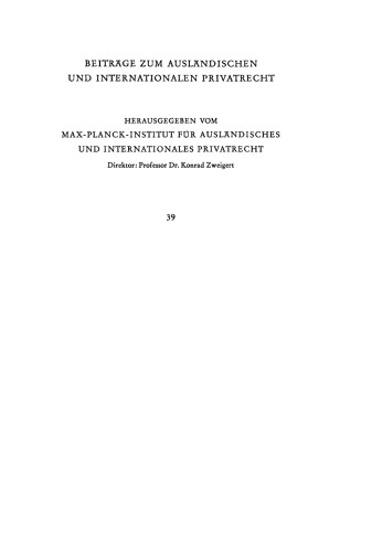 Internationales Einheitsrecht: Allgemeine Lehren