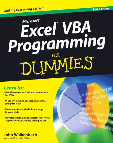 Excel VBA Programming for Dummies