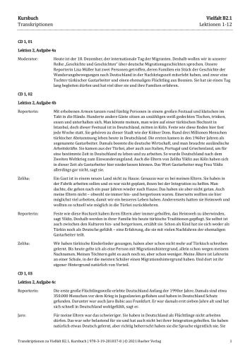 Vielfalt B2.1: Deutsch als Fremdsprache / Kurs- und Arbeitsbuch plus interaktive Version