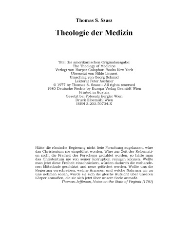 Theologie der Medizin