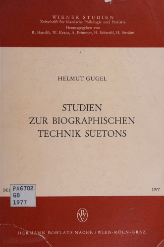 Studien zur biographischen Technik Suetons