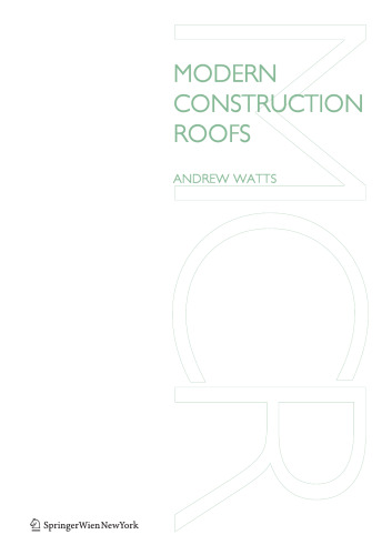 Modern Construction: Roofs