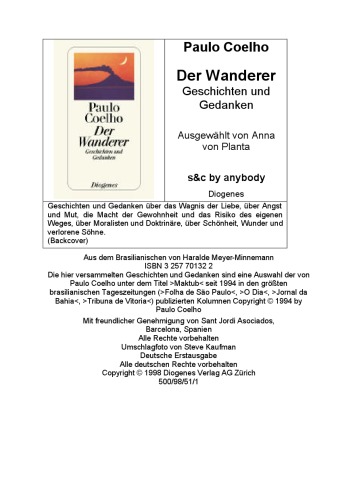 Der Wanderer. Geschichten und Gedanken