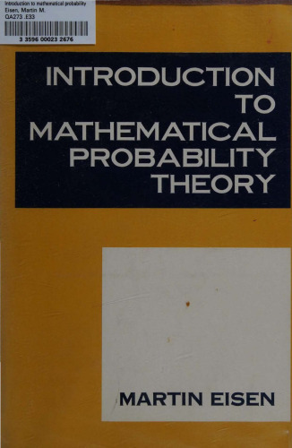 INTRODUCTION TO MATHEMATICAL PROBABILITY THEORY