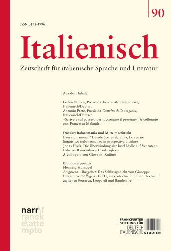 Italienisch Band 90 | 45. Jahrgang, Heft 2