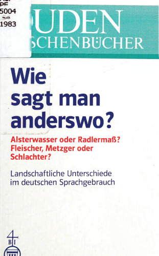 Duden: Wie Sagt Man Anderswo?