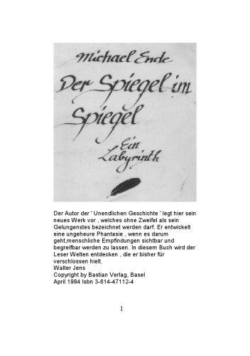 Der Spiegel im Spiegel.