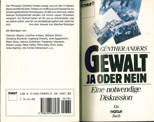 Gewalt. Ja oder Nein. Eine notwendige Diskussion